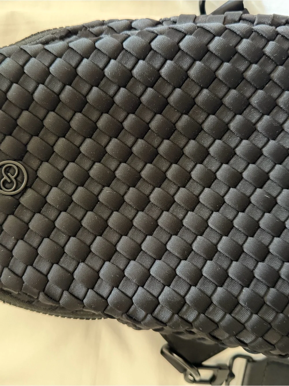 CALIA by Carrie Underwood Black Woven Crossbody Sling Bag